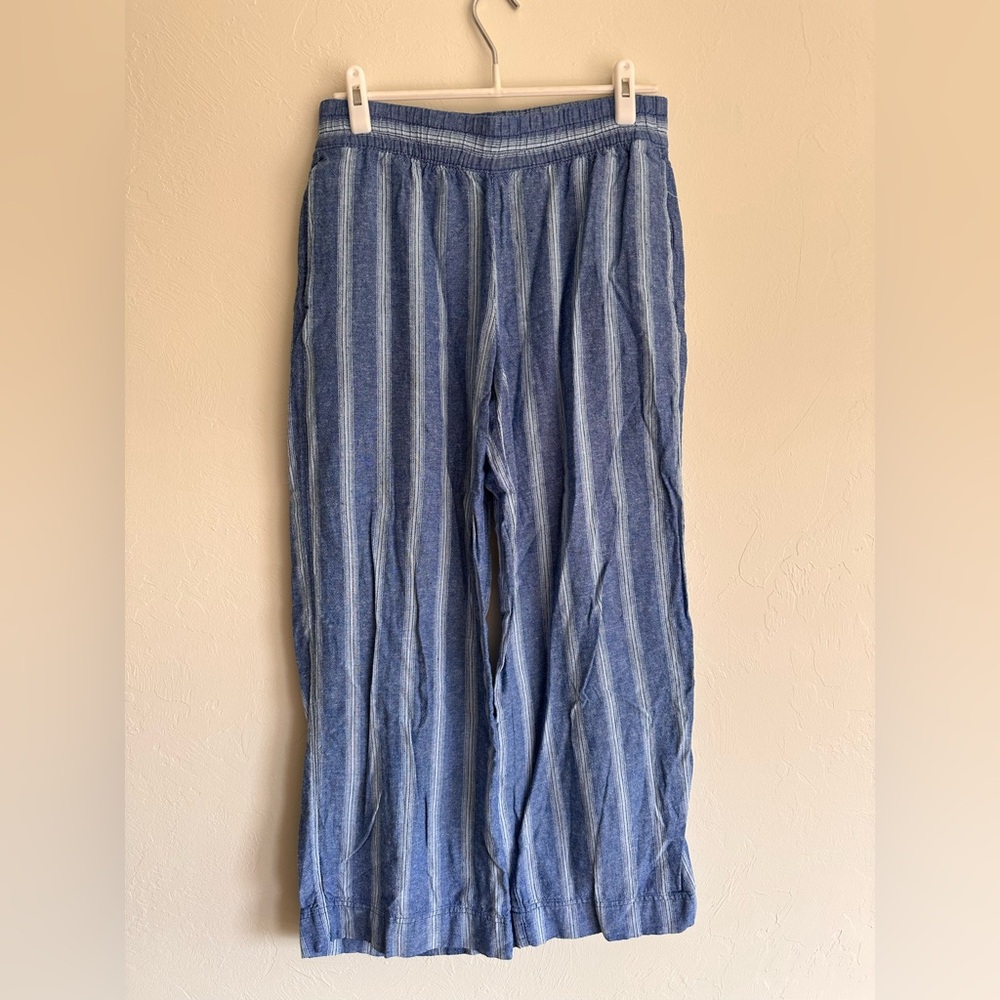 Old Navy Blue and White Wide Leg Pants
